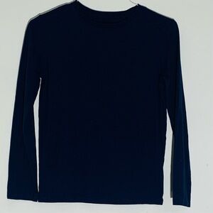 Cat & Jack Classic Navy Blue Long Sleeve Youth Shirt SZ L